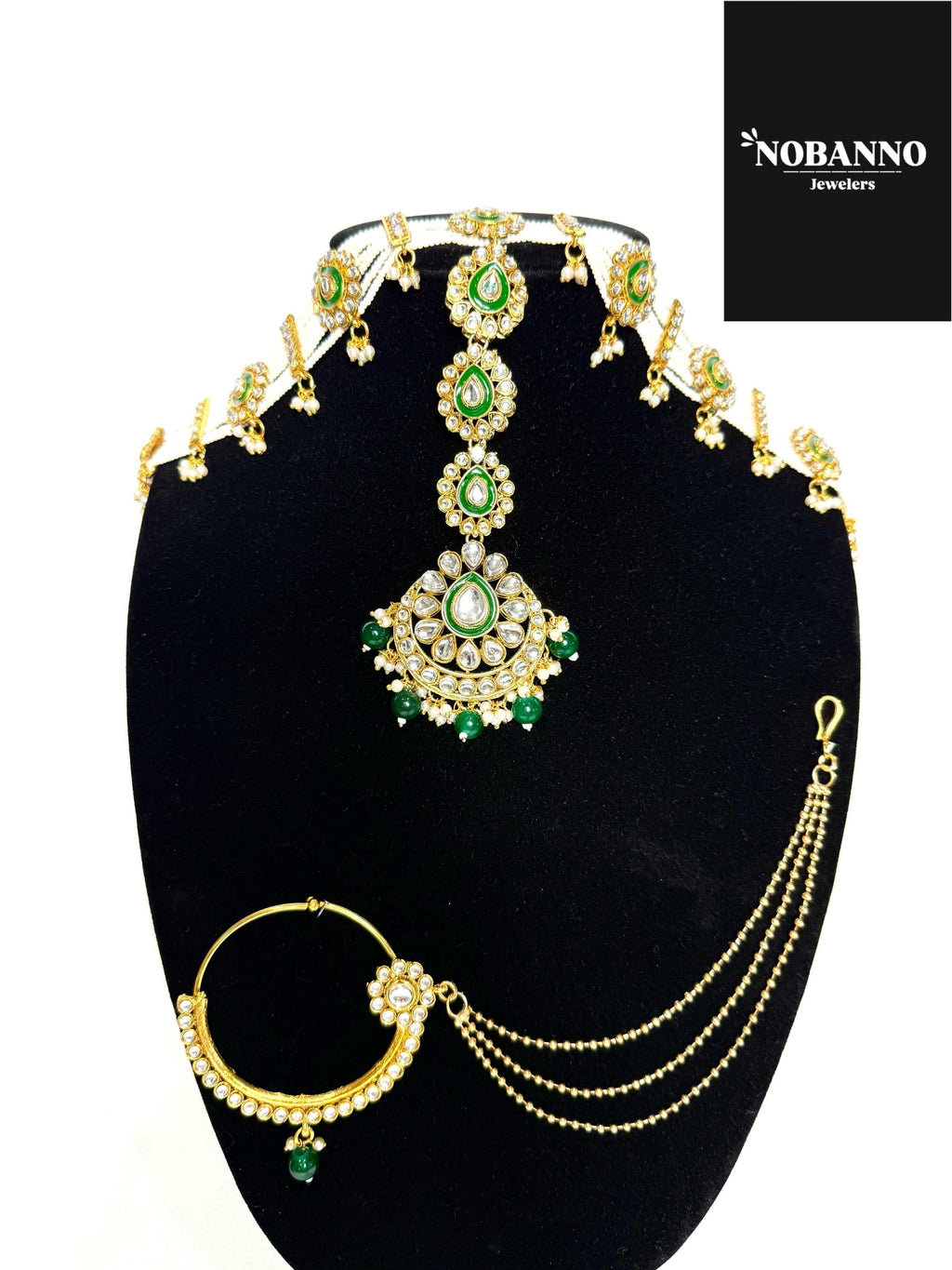 Pristine Handcrafted  Kundan Bridal set/Indian Full Bridal Jewelry Set/ High Quality Kundan Polki 9 Piece Set