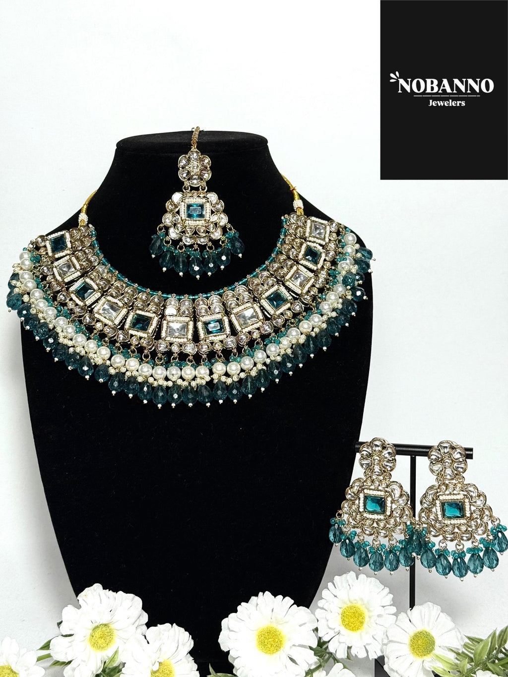 Pristine Handcrafted  Kundan Necklace set/Indian  Jewelry Set/ High Quality Kundan 4 Piece Set
