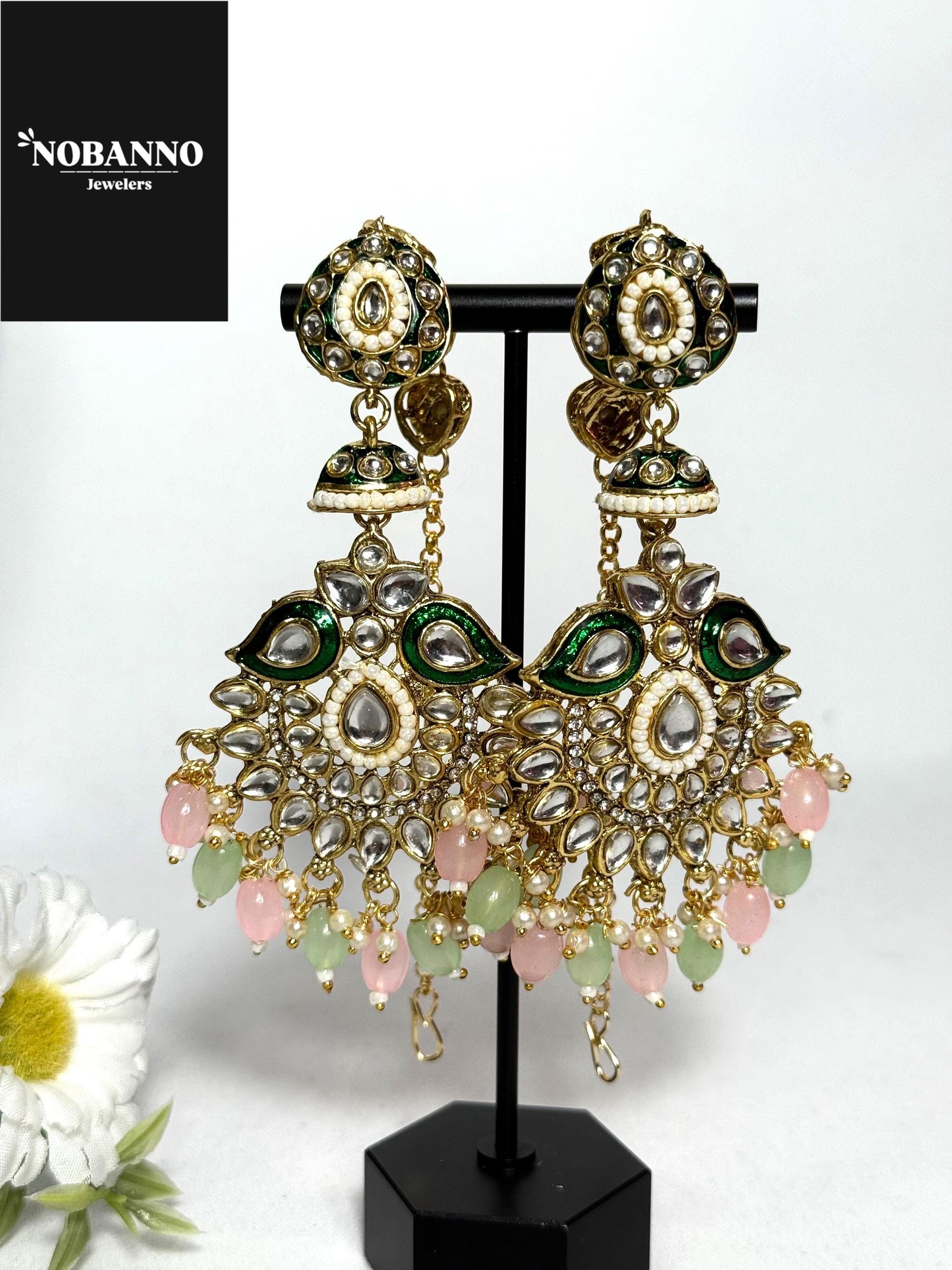 Pristine Handcrafted  Kundan Bridal set/Indian Full Bridal Jewelry Set/ High Quality Kundan 7 Piece Set