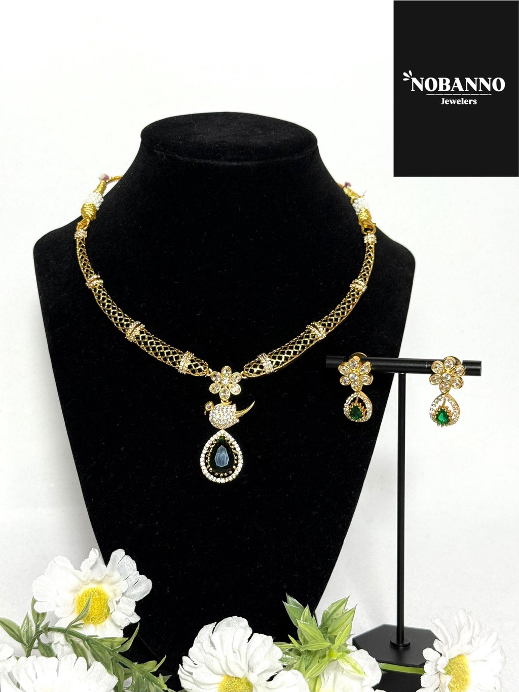 Pristine Handcrafted Goldplated jewelery set/Indian Jewelry Set/ Good quality 3 Piece Set.