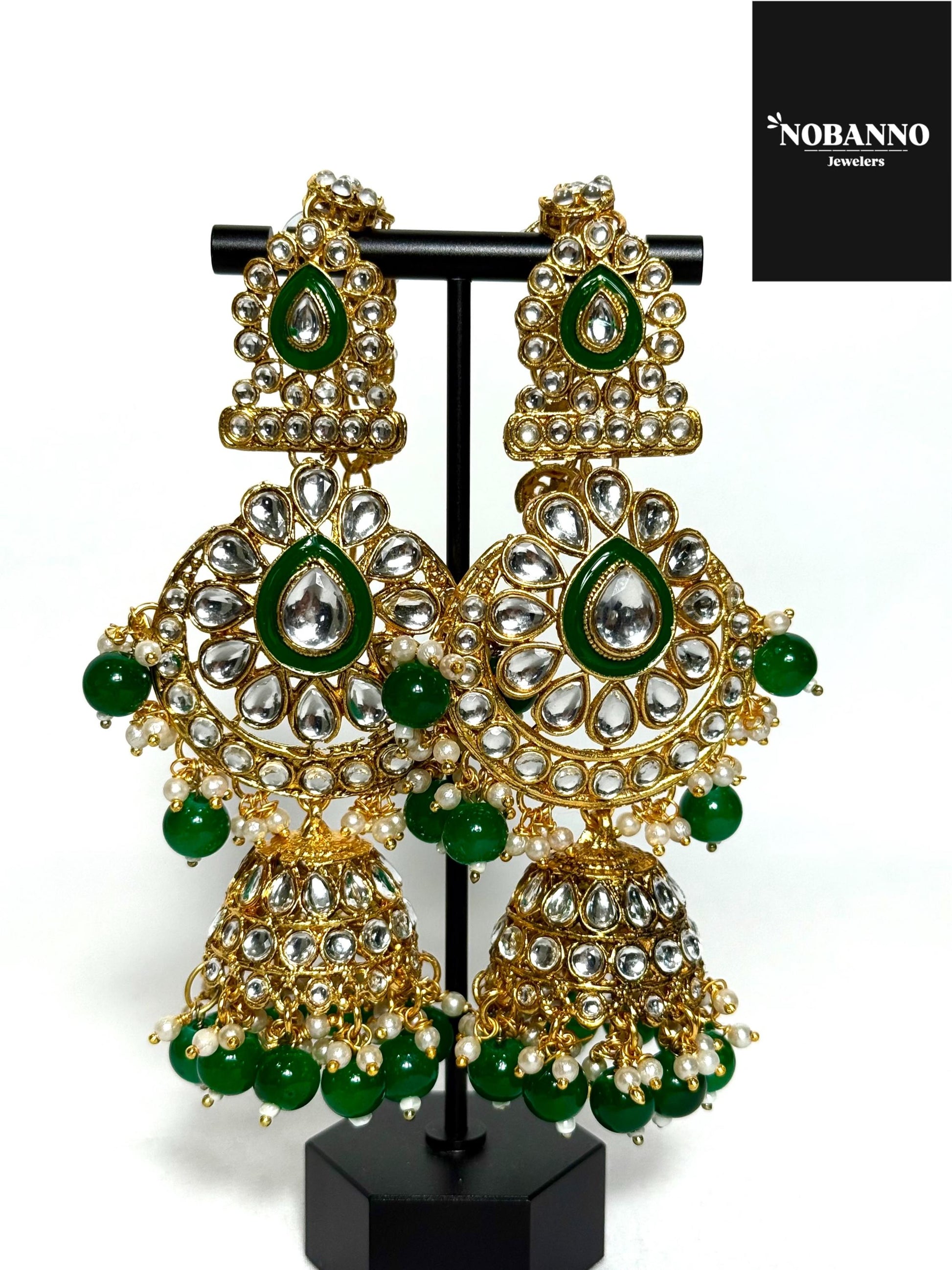 Pristine Handcrafted  Kundan Bridal set/Indian Full Bridal Jewelry Set/ High Quality Kundan Polki 9 Piece Set