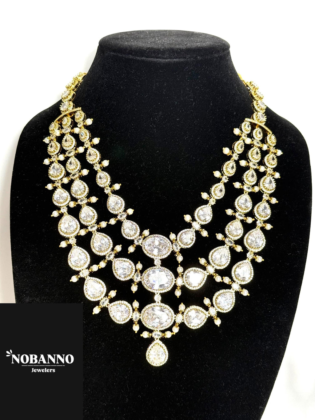 Premium Quality Moissanite Kundan Victorian Polished Jewelry Set/Indian Jewellery/ kundan jewellery/High quality stone neacklace set.