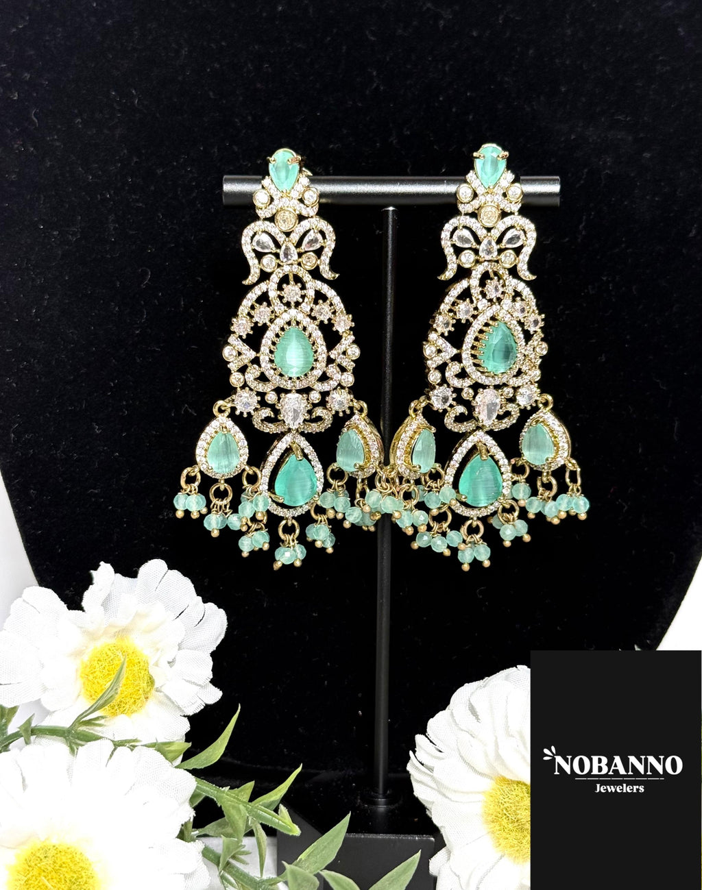 Premium Quality Moissanite Polki Victorian Polished Jewelry Set/Indian Jewellery/ kundan jewellery/High quality necklace set.