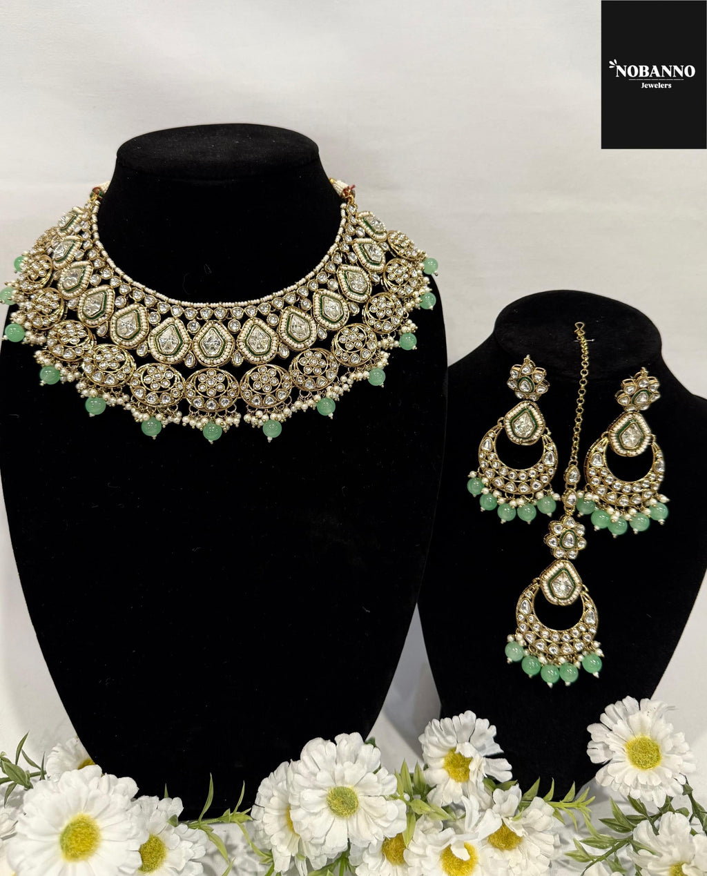 Pristine Handcrafted  Kundan Necklace set/Indian  Jewelry Set/ High Quality Kundan 4 Piece Set