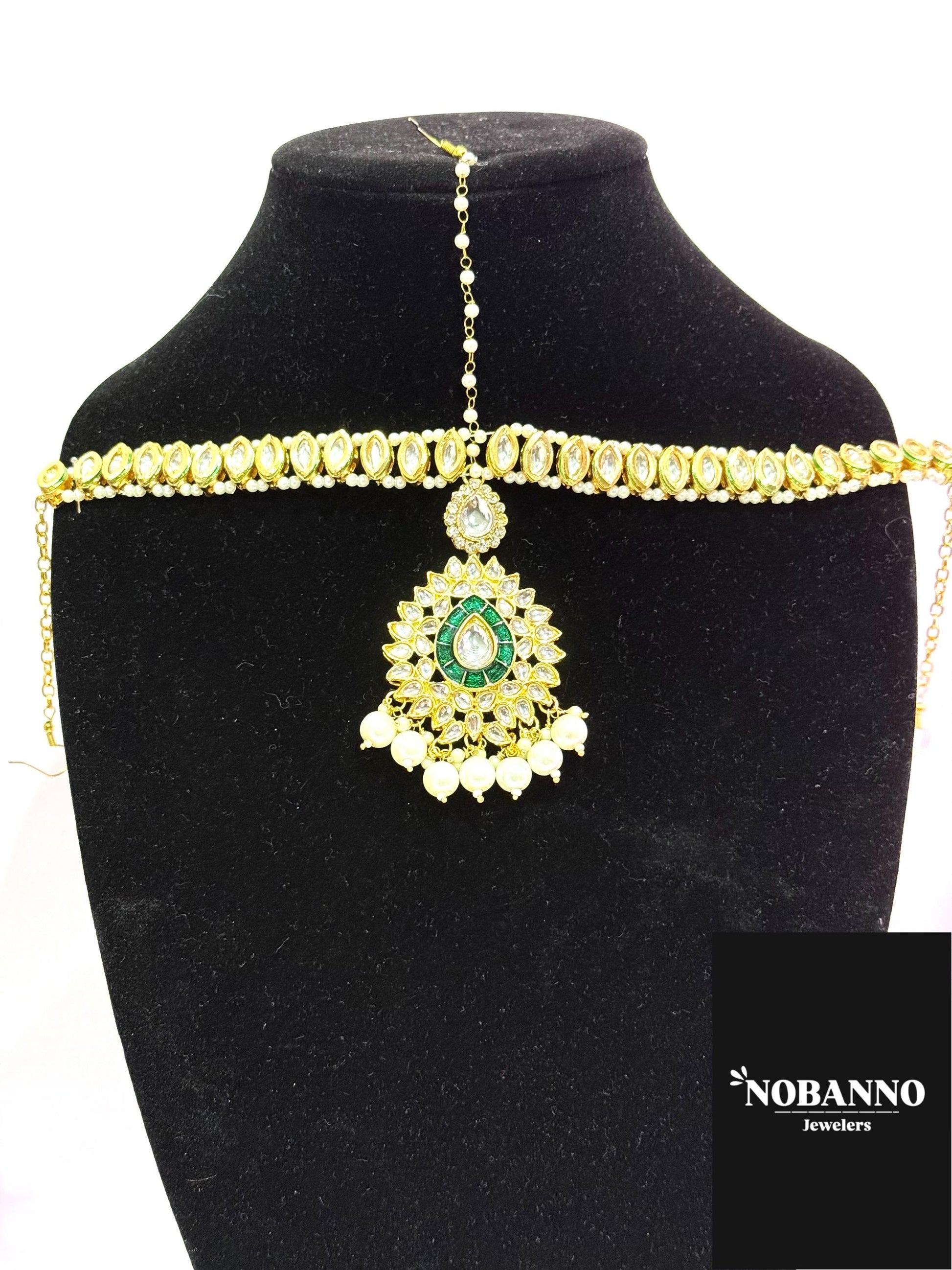 Pristine Handcrafted  Kundan Bridal set/Indian Full Bridal Jewelry Set/ High Quality Kundan 8 Piece Set