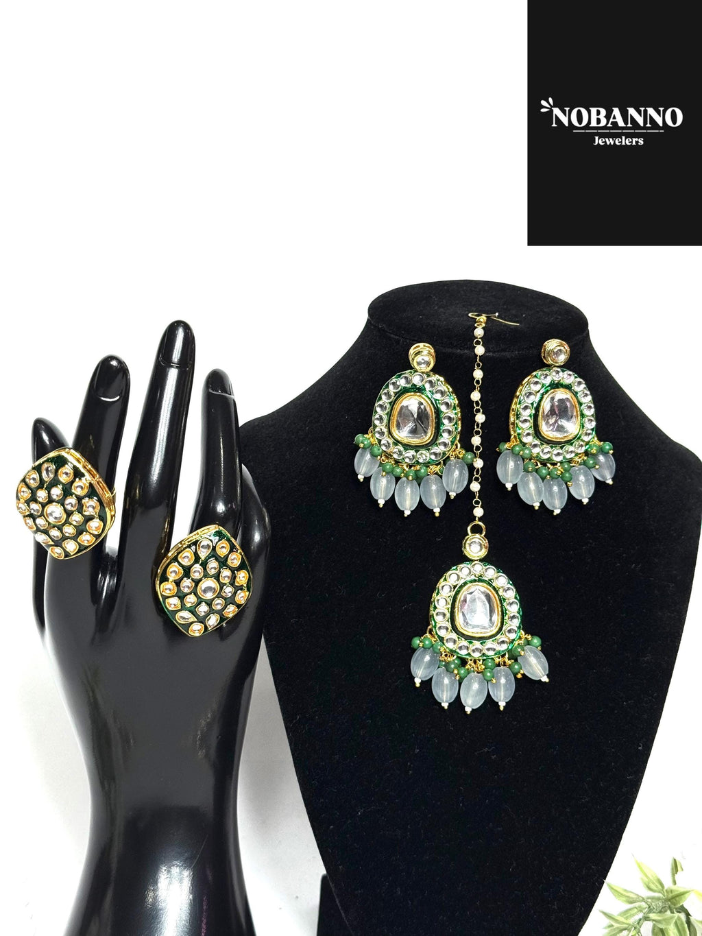 Pristine Handcrafted  Kundan Bridal set/Indian Full Bridal Jewelry Set/ High Quality Kundan 10 Piece Set.