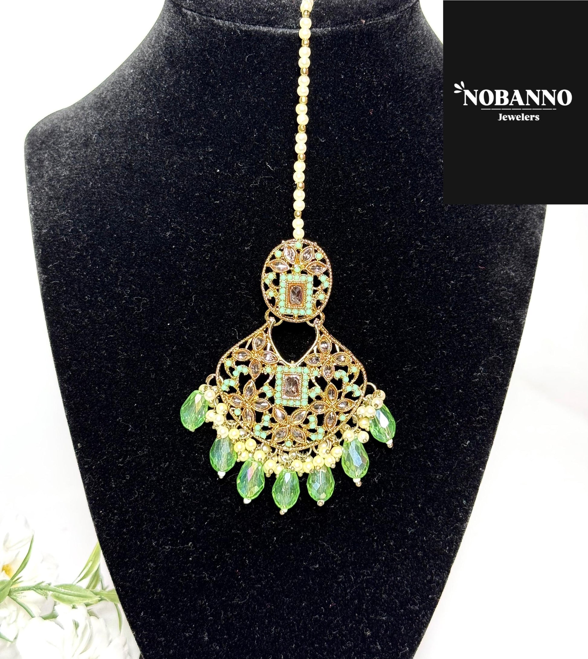 Pristine Handcrafted  Polki Kundan Bridal set/Indian Semi Bridal Jewelry Set/ High Quality Kundan Polki 5 Piece Set