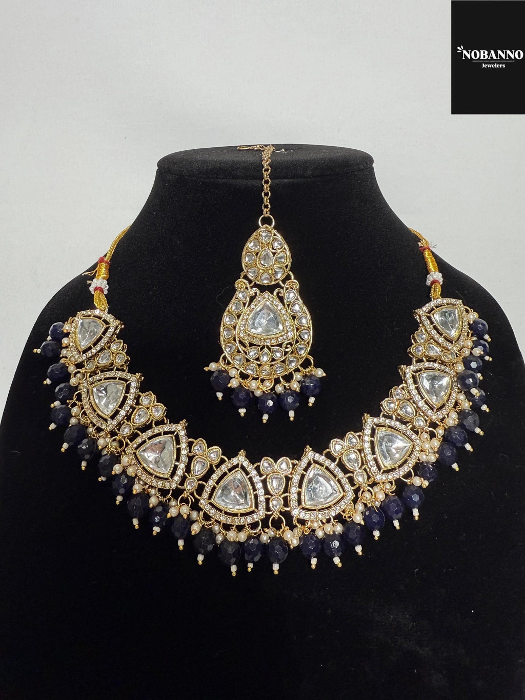 Pristine Handcrafted  Kundan Necklace set/Indian  Jewelry Set/ High Quality Kundan 4 Piece Set