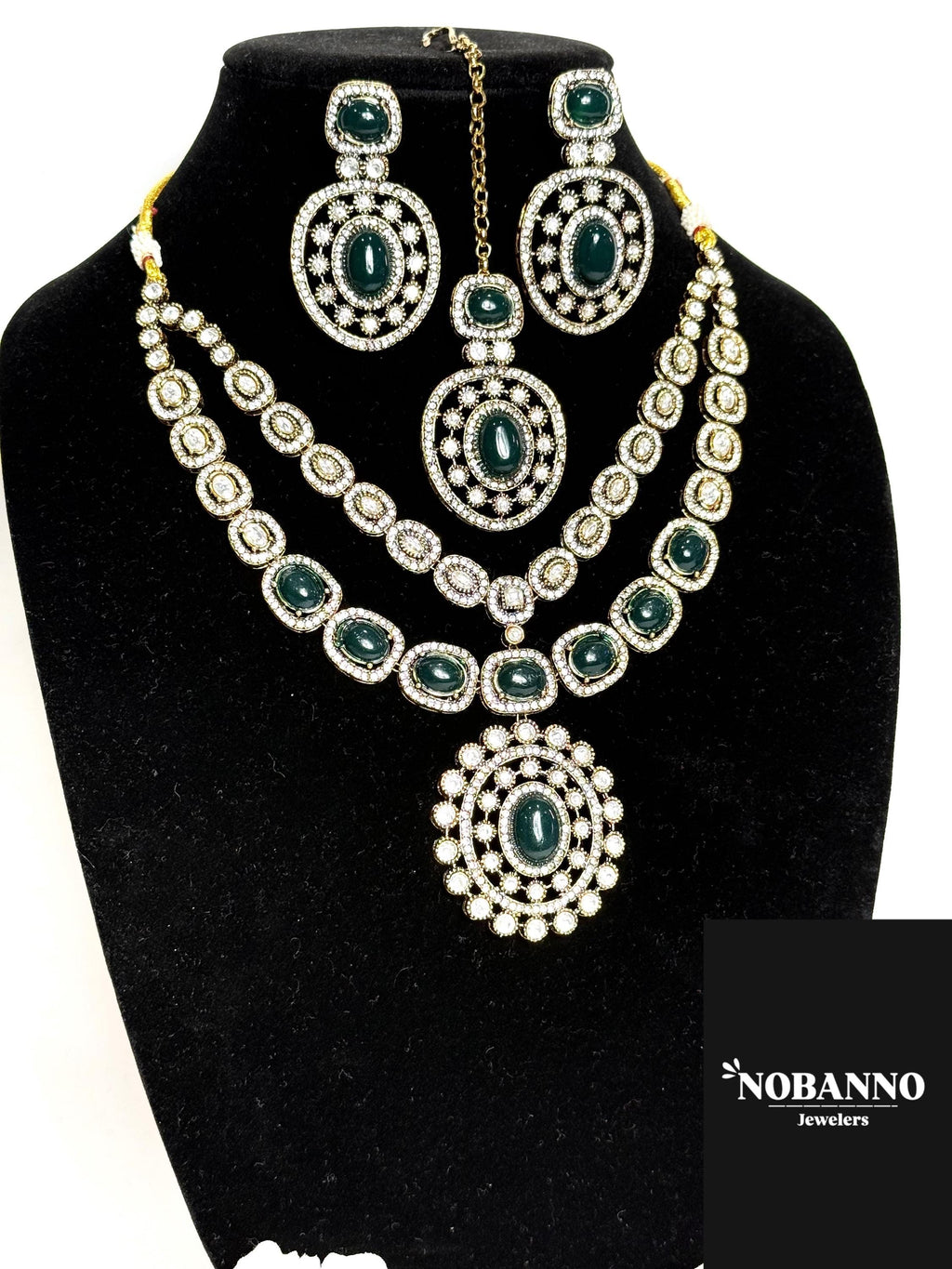 Premium Quality Victorian Polished long necklace Set/Indian Jewellery/ Victorian jewellery.