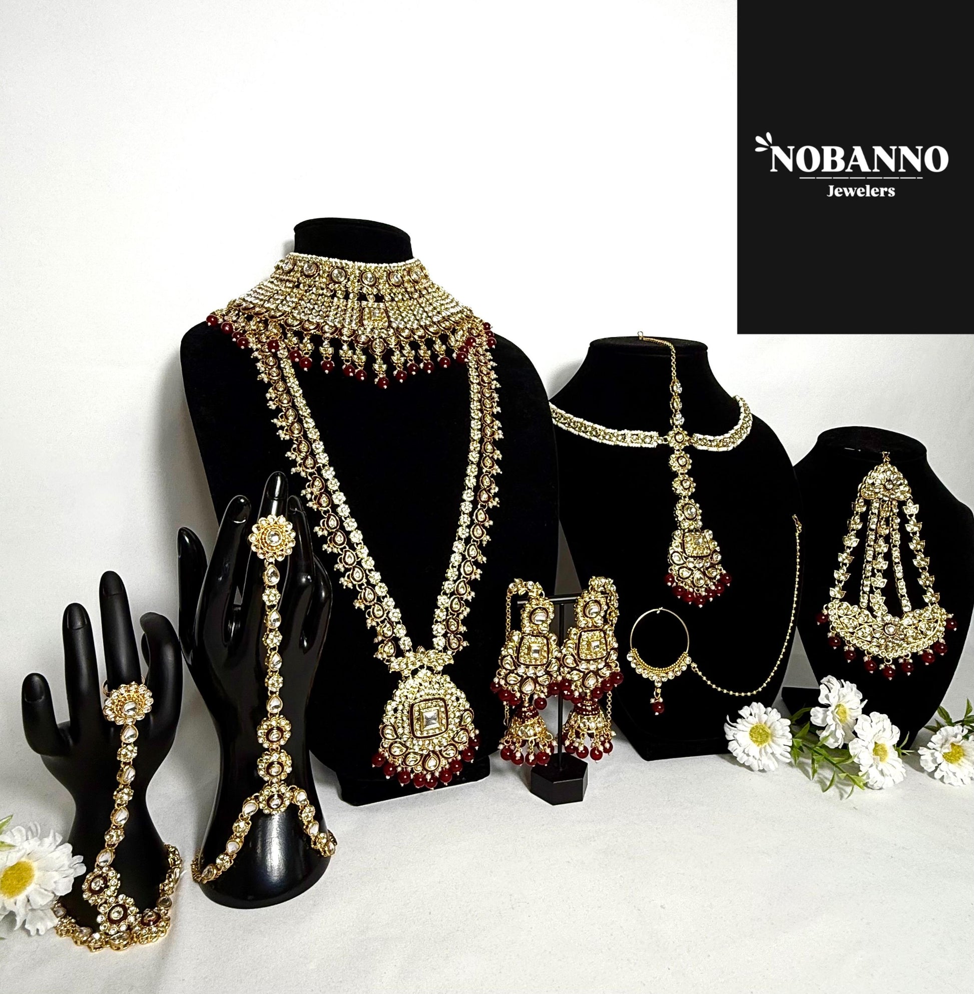 Pristine Handcrafted Kundan Bridal set/Indian Full Bridal Jewelry Set/ High Quality Kundan Polki 9 Piece Set.