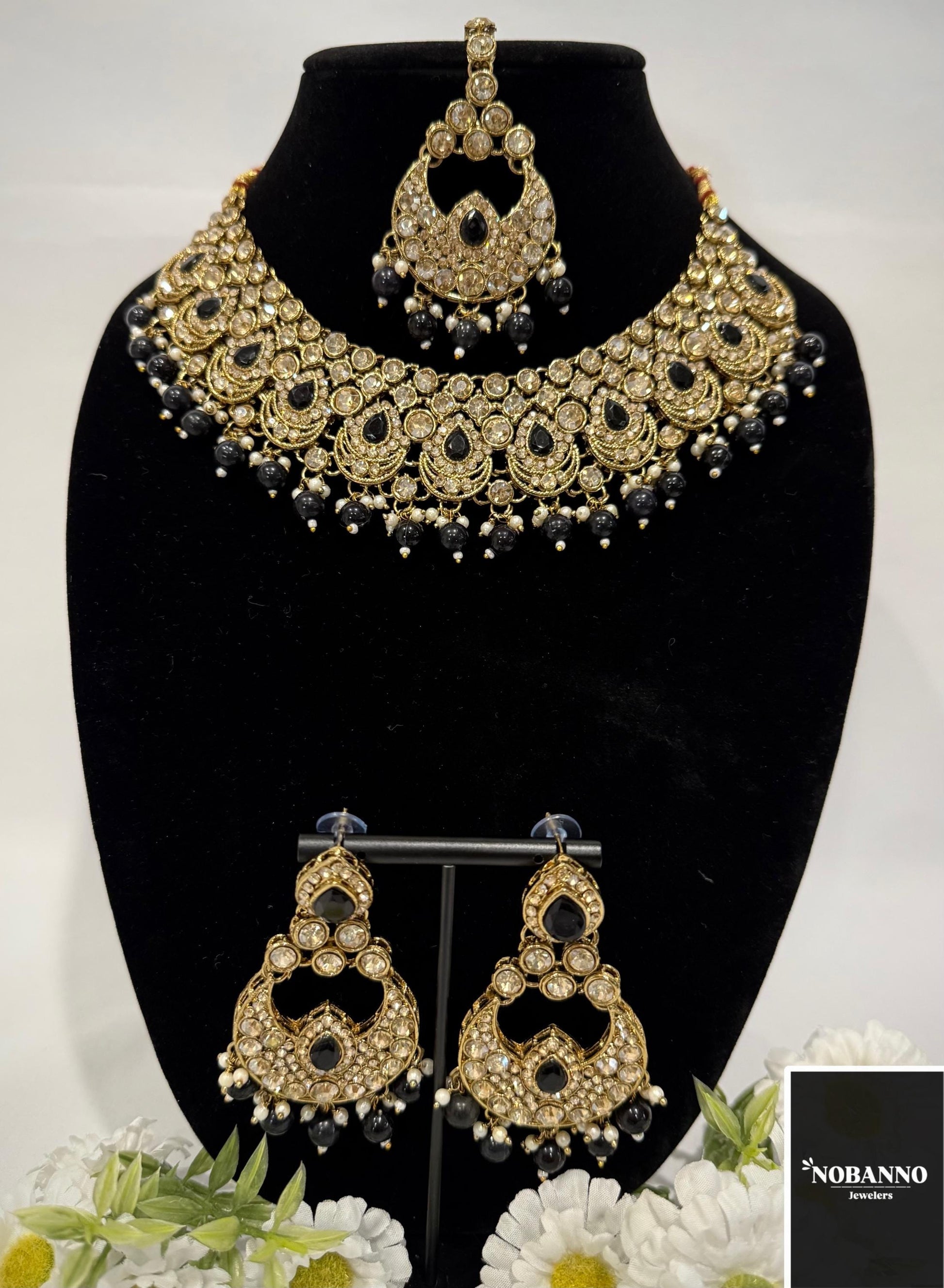 Pristine Handcrafted  Kundan Necklace set/Indian  Jewelry Set/ High Quality Kundan 4 Piece Set