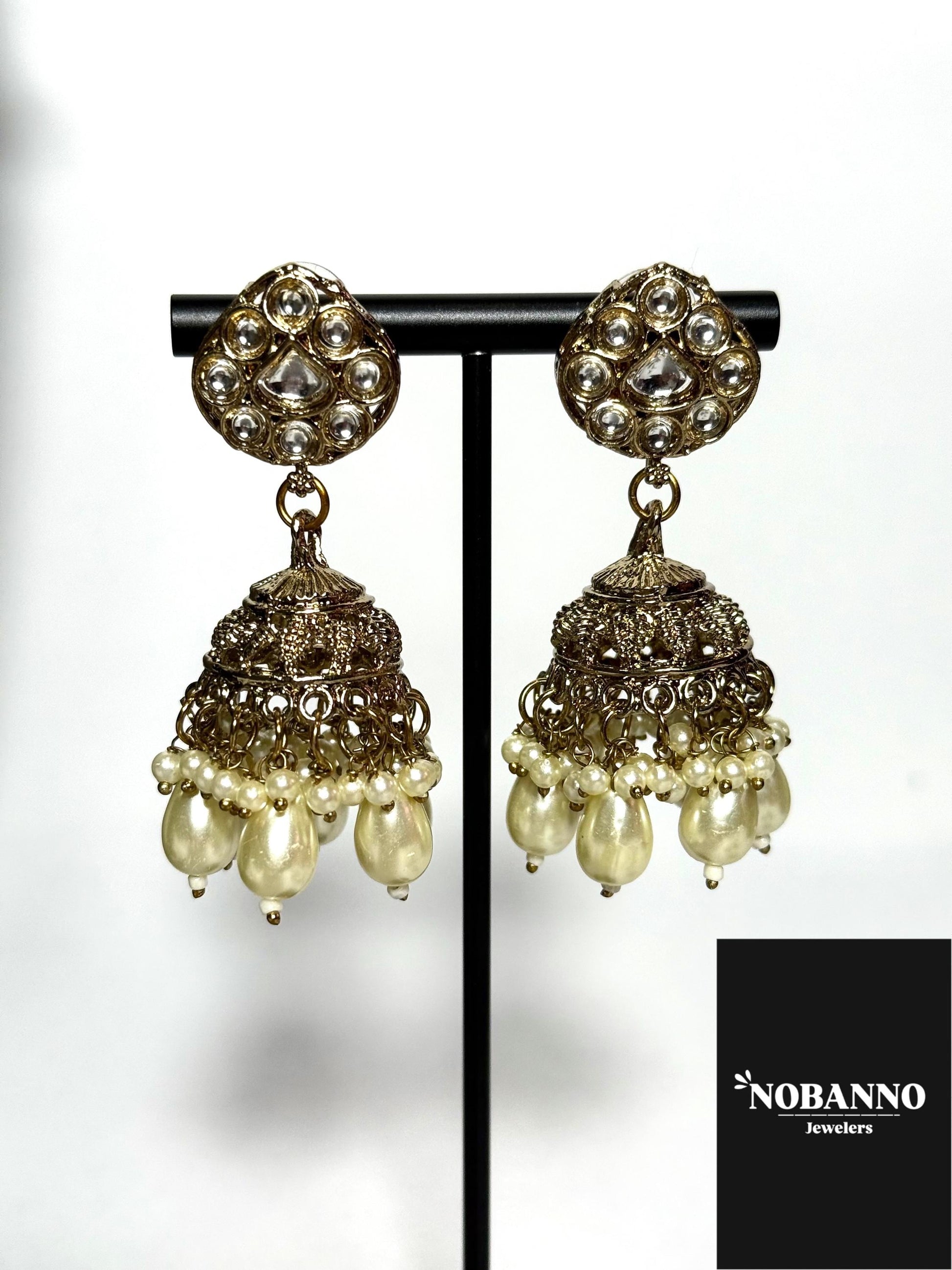 Pristine Handcrafted  Kundan Necklace set/Indian  Jewelry Set/ High Quality Kundan 4 Piece Set