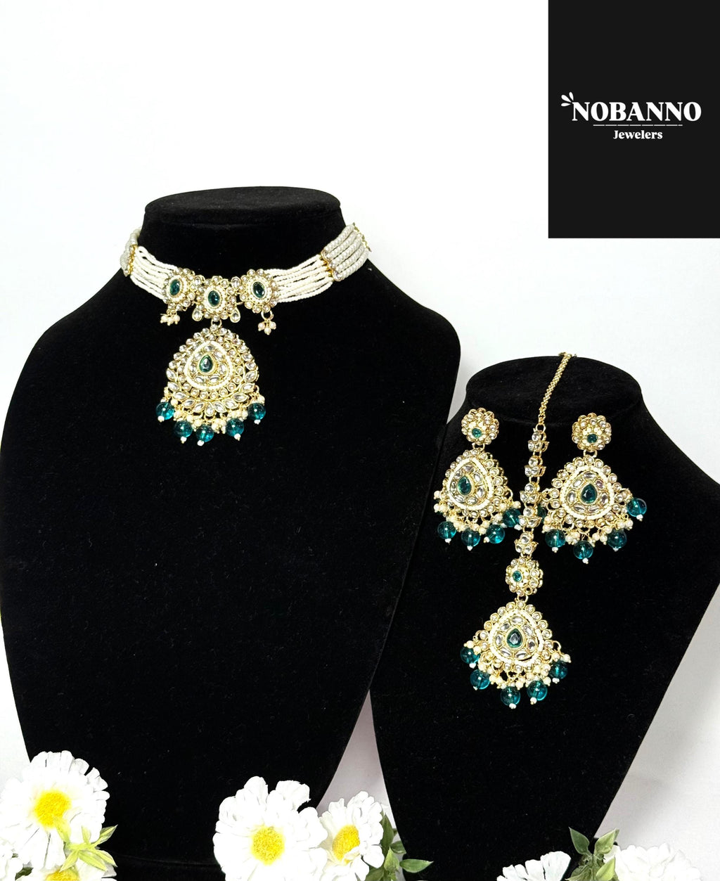 Handcrafted Kundan Choker set/Indian  Jewelry Set/ High Quality Kundan 4 Piece Set.