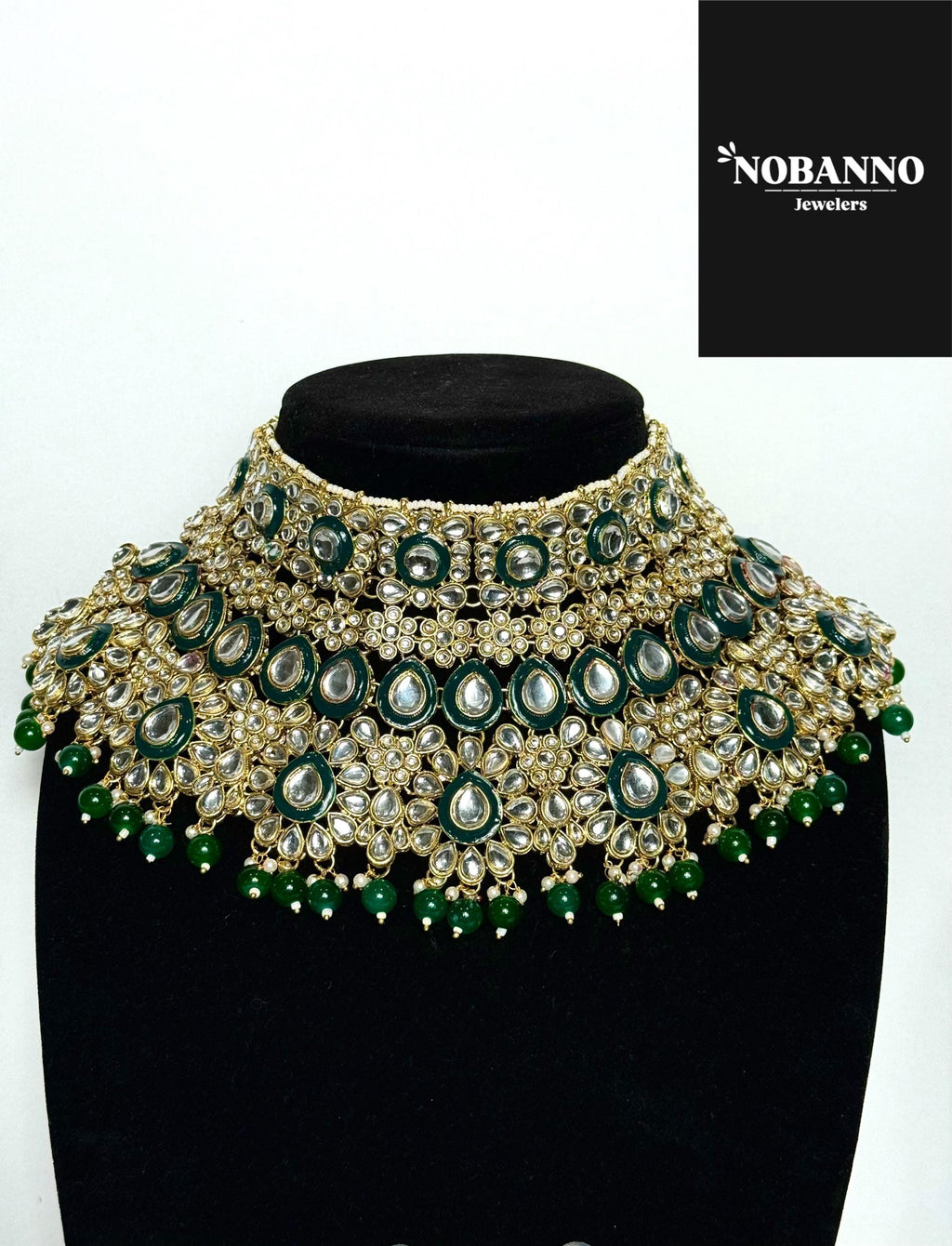 Handcrafted Kundan Necklace Set.Indian /pakistani/Bangladeshi Jewelry.