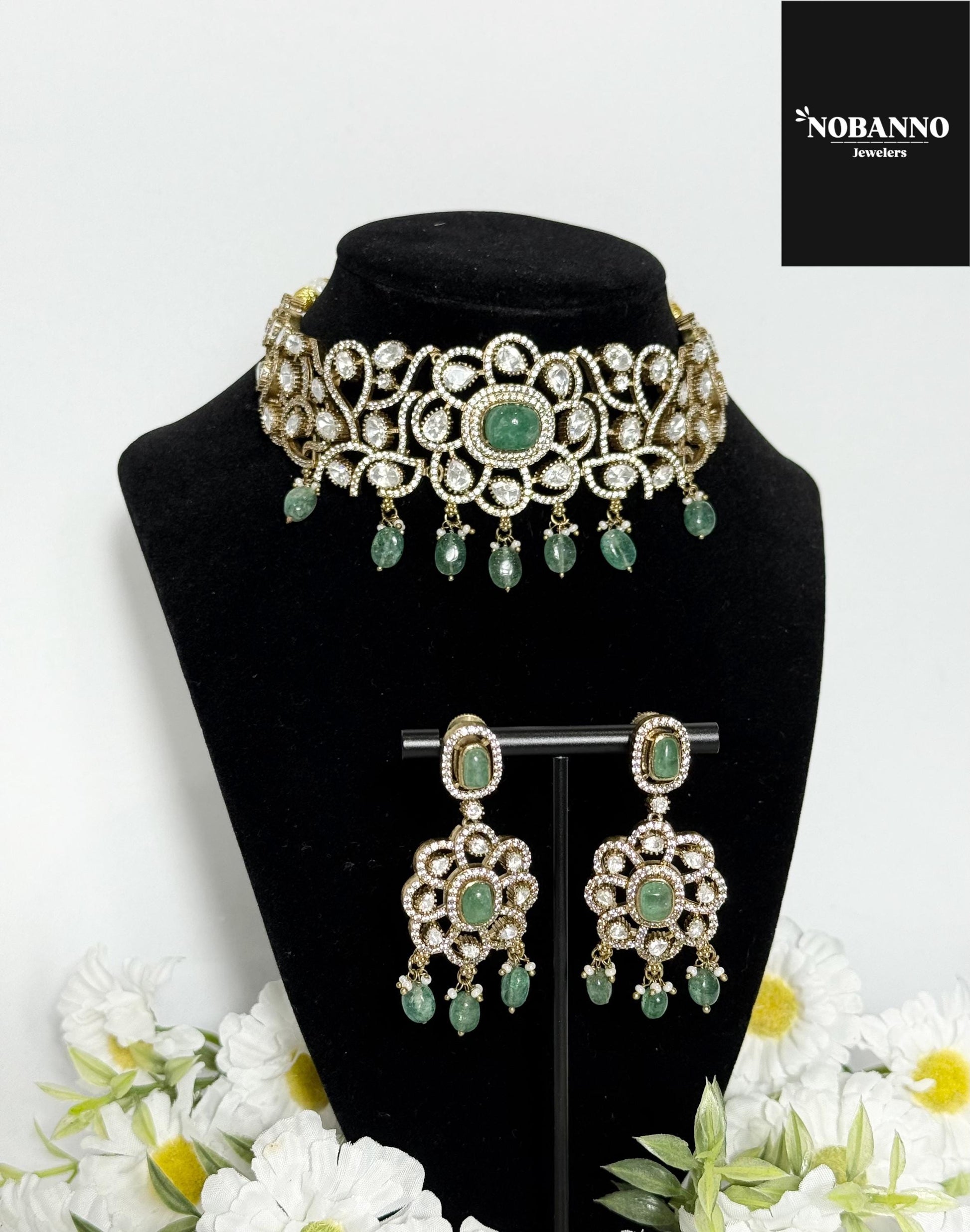 Premium Quality Victorian Polished Choker Set/Indian Jewellery/ Victorian jewellery.
