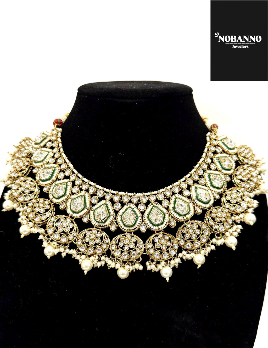 Pristine Handcrafted  Kundan Necklace set/Indian  Jewelry Set/ High Quality Kundan 4 Piece Set