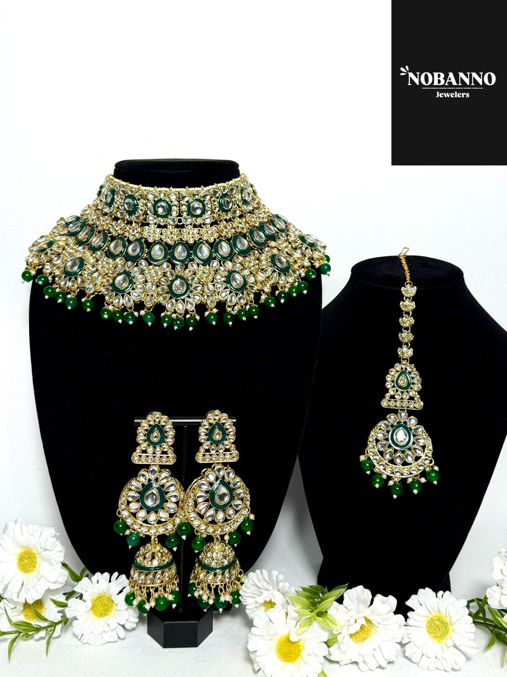 Handcrafted Kundan Necklace Set.Indian /pakistani/Bangladeshi Jewelry.