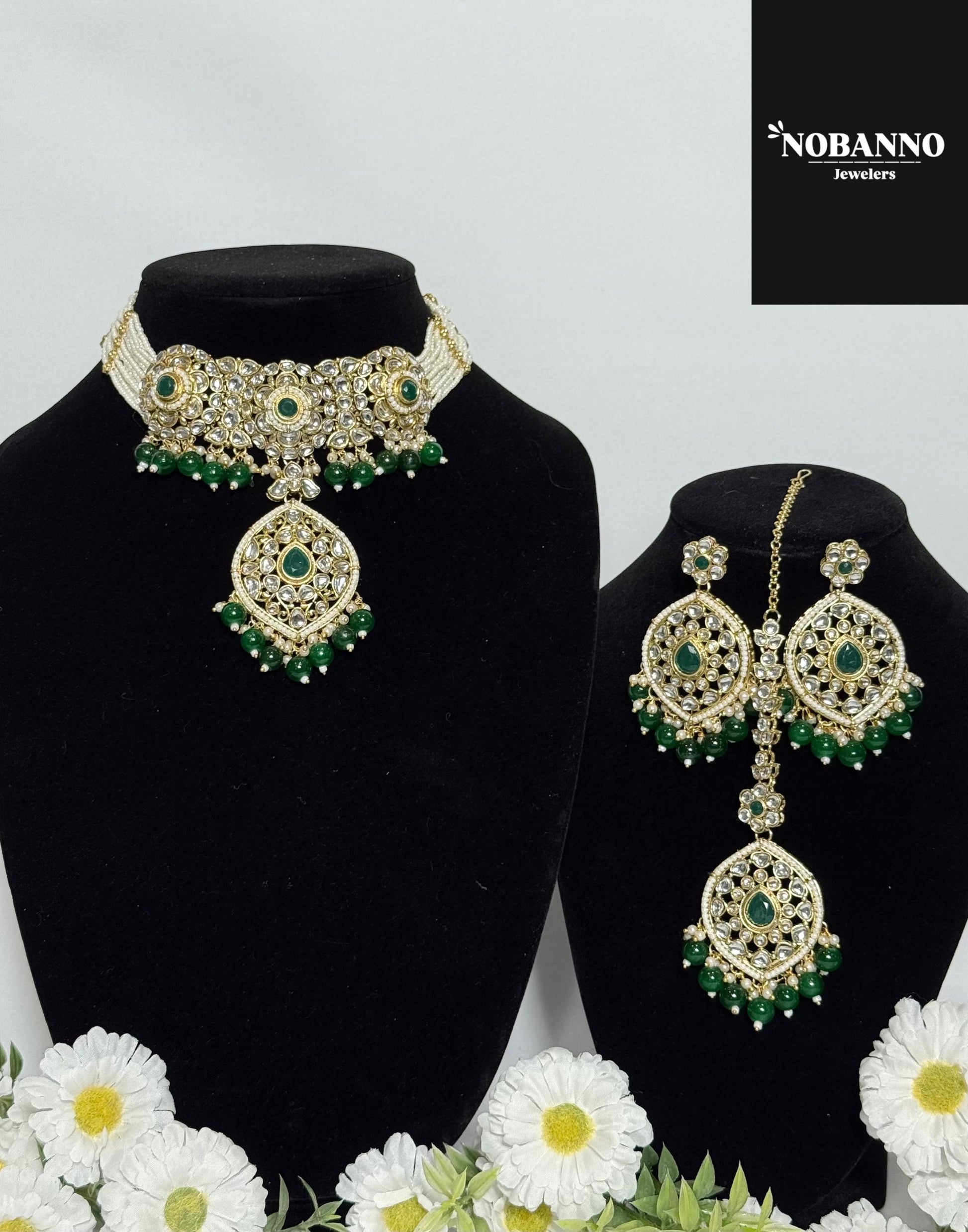 Pristine Handcrafted  Kundan Necklace set/Indian  Jewelry Set/ High Quality Kundan 4 Piece Set