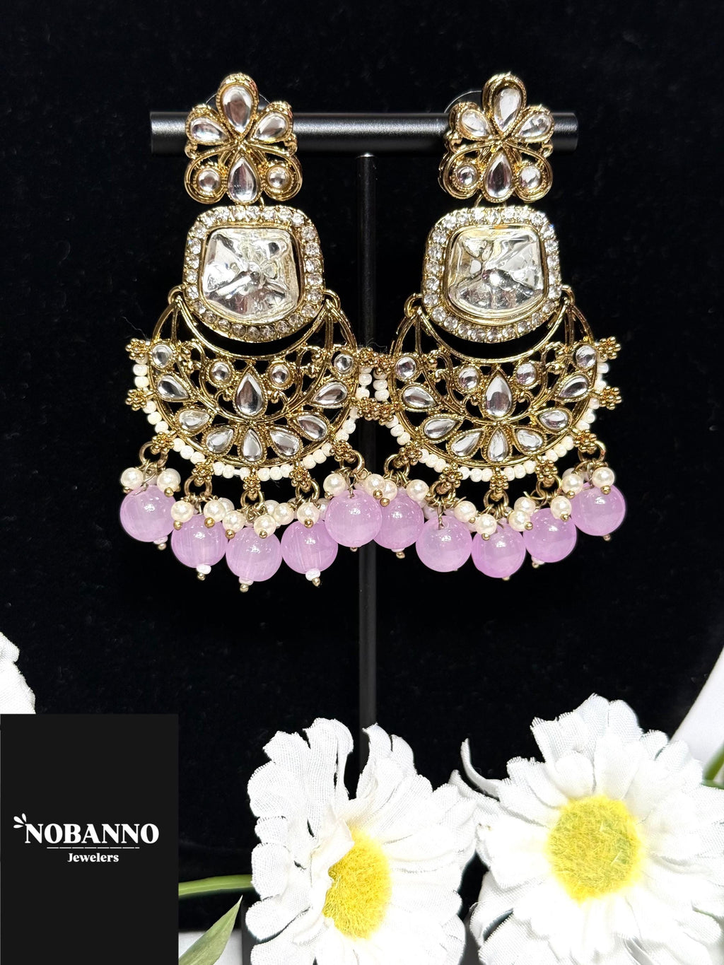 Pristine Handcrafted  Kundan Necklace set/Indian  Jewelry Set/ High Quality Kundan 4 Piece Set