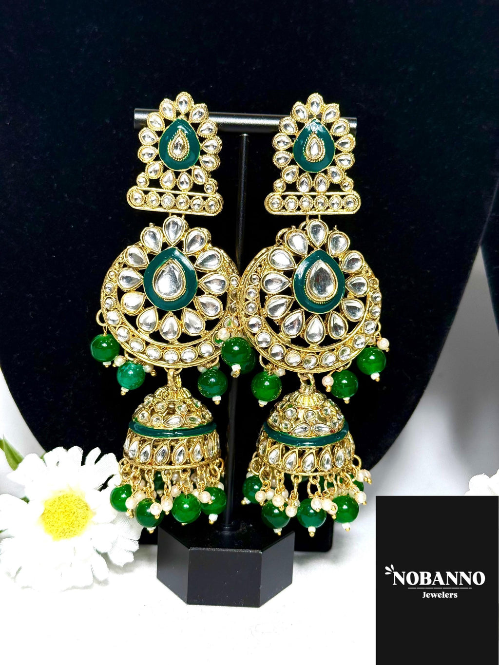 Handcrafted Kundan Necklace Set.Indian /pakistani/Bangladeshi Jewelry.
