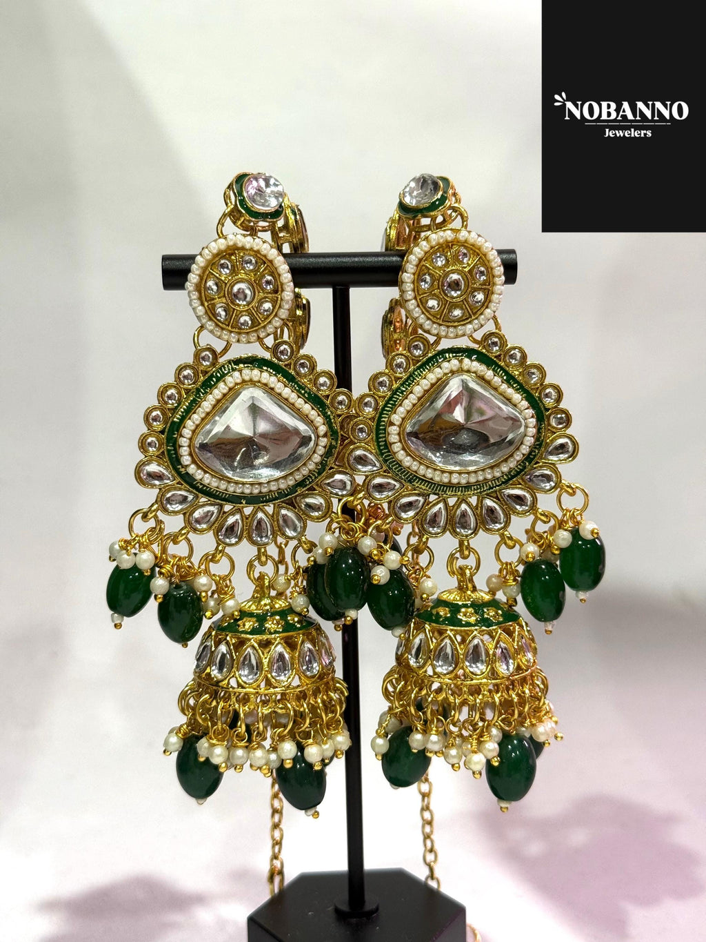 Pristine Handcrafted  Kundan Bridal set/Indian Full Bridal Jewelry Set/ High Quality Kundan 8 Piece Set