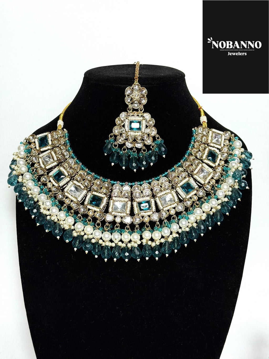 Pristine Handcrafted  Kundan Necklace set/Indian  Jewelry Set/ High Quality Kundan 4 Piece Set