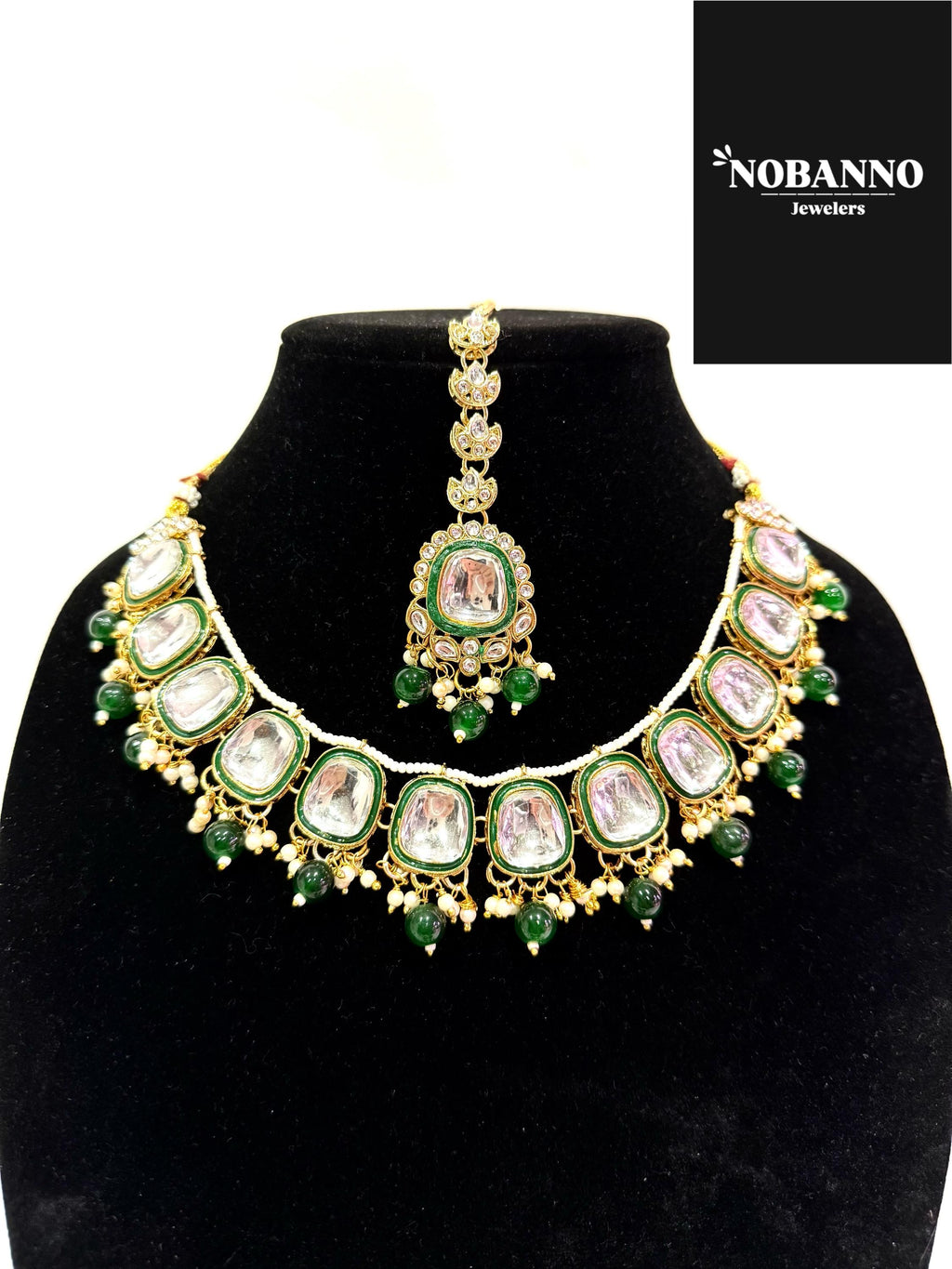 Pristine Handcrafted  Kundan Necklace set/Indian  Jewelry Set/ High Quality Kundan 4 Piece Set