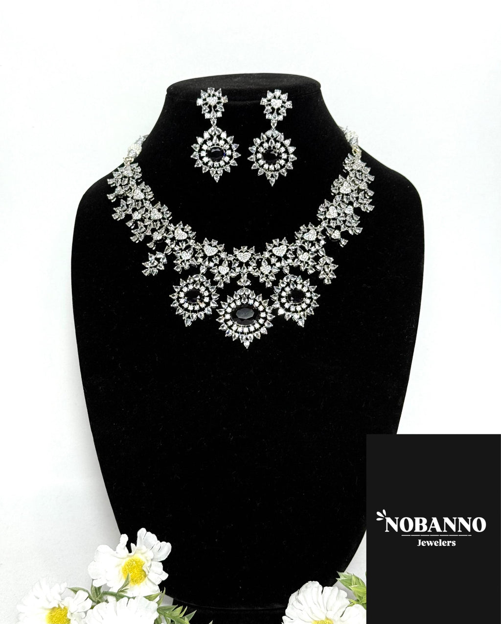 Pristine Handcrafted  AD Jewelery set/Indian  Jewelry Set/ High Quality AD 3 Piece Set.