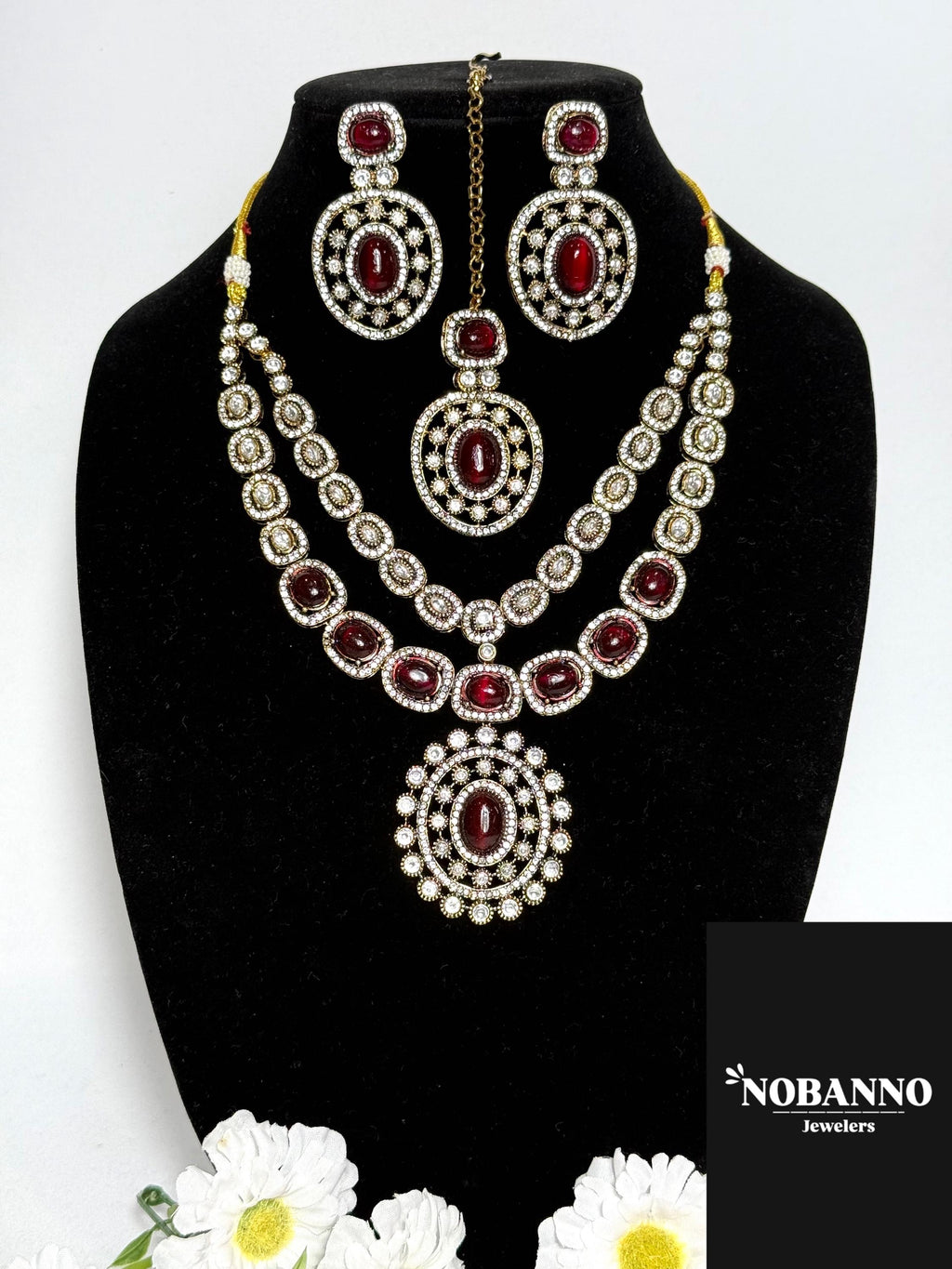 Premium Quality Victorian Polished long necklace Set/Indian Jewellery/ Victorian jewellery.