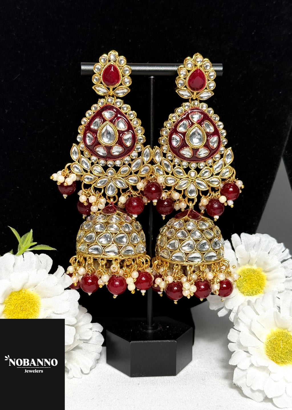 Pristine Handcrafted  Kundan Semi Bridal set/Indian Full Bridal Jewelry Set/ High Quality Kundan 4 Piece Set