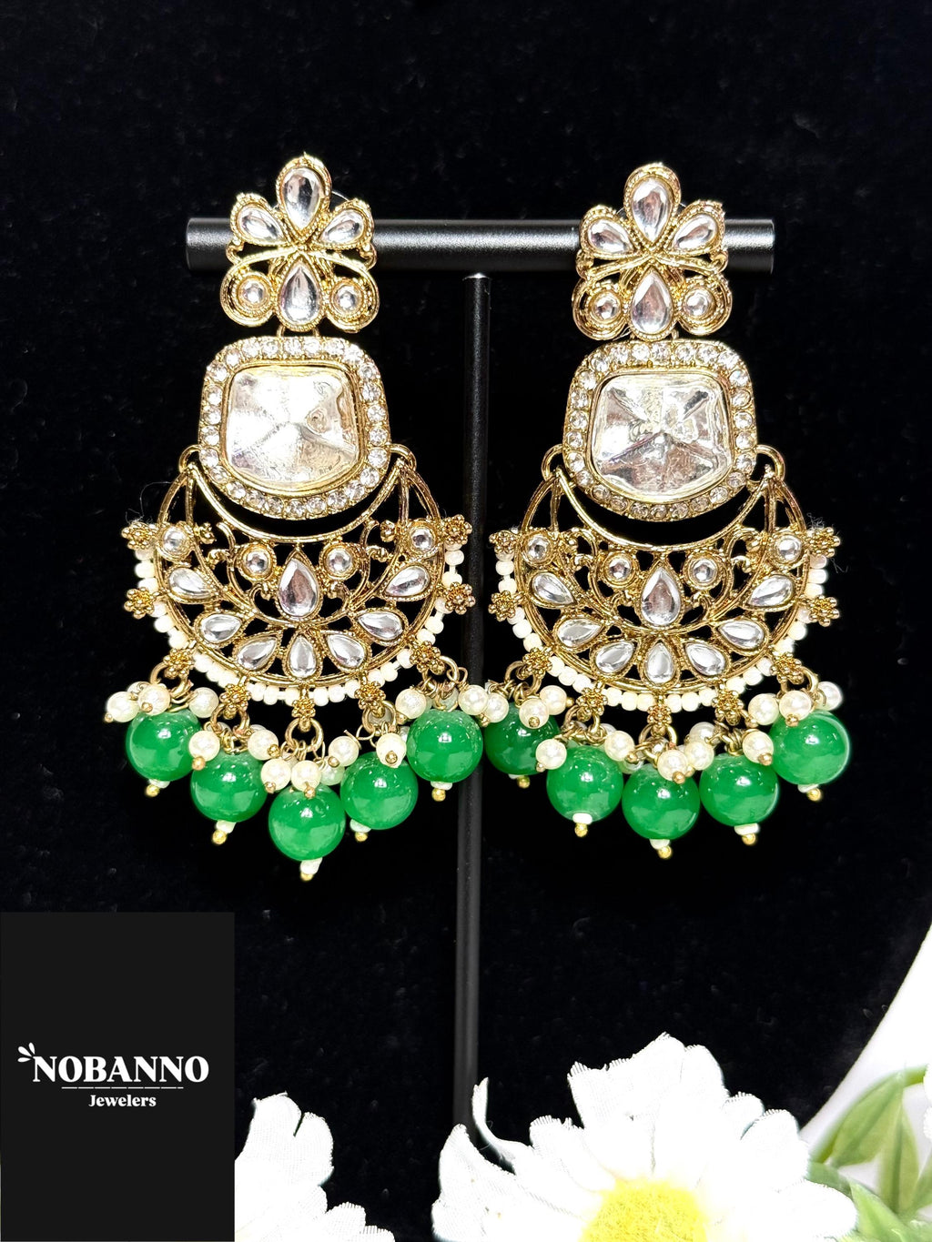 Pristine Handcrafted  Kundan Necklace set/Indian  Jewelry Set/ High Quality Kundan 4 Piece Set