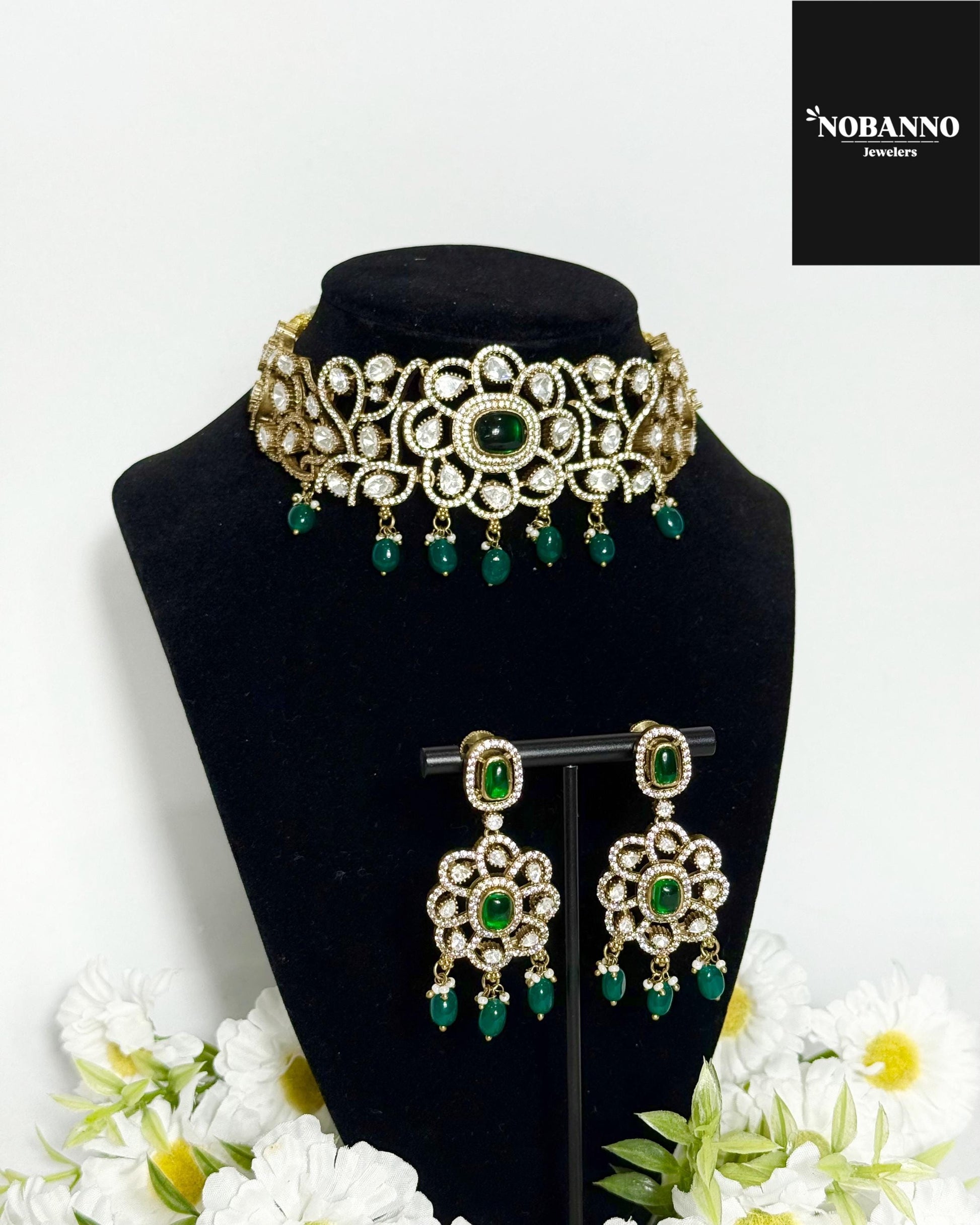 Premium Quality Victorian Polished Choker Set/Indian Jewellery/ Victorian jewellery.