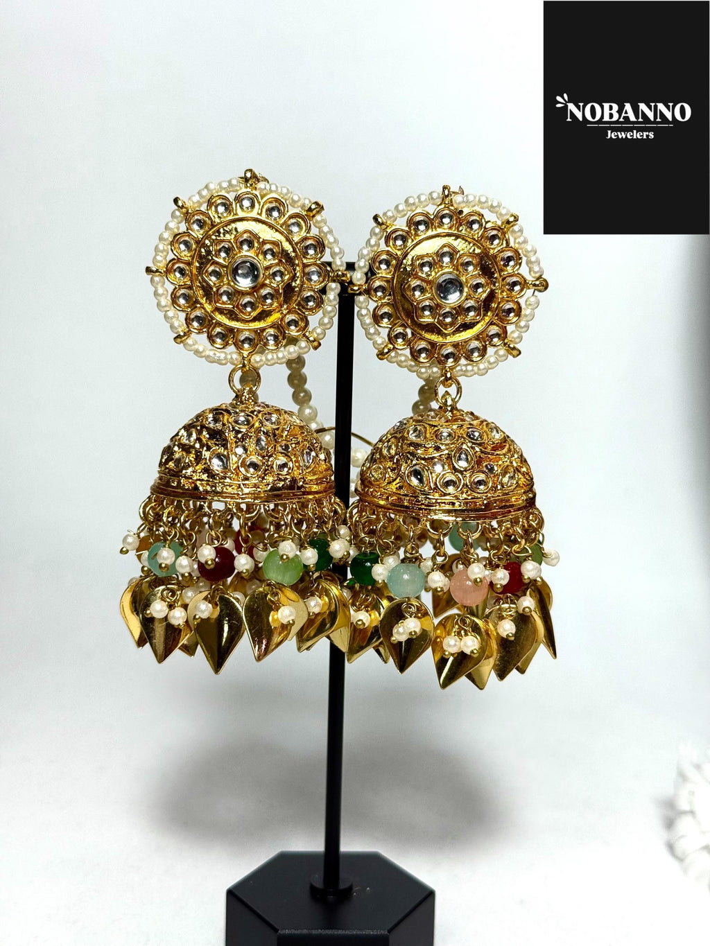 Handcrafted Kundan Semi BridalJewelry Set.Indian/Bangladeshi/Pakistani Jewelery.
